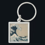 Chaveiro A grande onda fora de Kanagawa<br><div class="desc">A grande onda de Kanagawa,  da série "36 vistas de Monte Fuji" | pelo lugar da arte de Katsushika Hokusai |: Número de coleção japonês da imagem do artista | do colecção privada |: XIR158277</div>