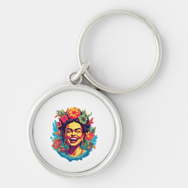Chaveiro A icônica Frida Kahlo (Frente)