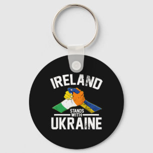 Chaveiro A Irlanda Apoia a Ucrânia Bandeira Ucraniana Irlan