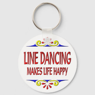 Chaveiro A linha dança faz a vida feliz