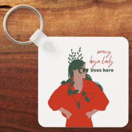 Chaveiro A Louca Senhora Hoya Vive Aqui Um Engraçado Hobby