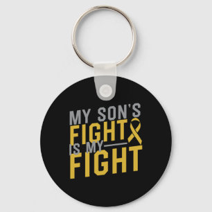 Chaveiro A Luta do Meu Filho é o meu Cancer de Luta pela In