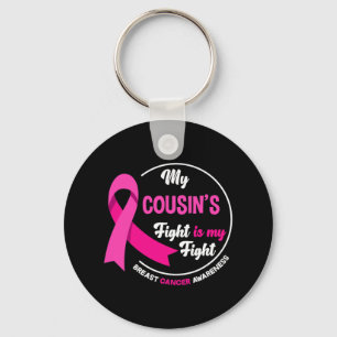 Chaveiro A Luta do meu primo é o meu Cancer da mama