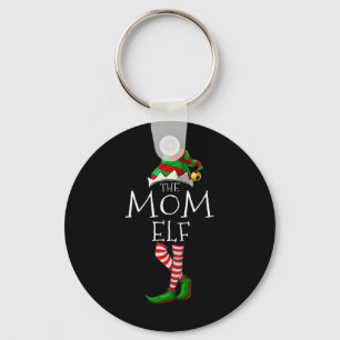 Chaveiro A Mãe Elf Divertida Pajama Familiar de Natal
