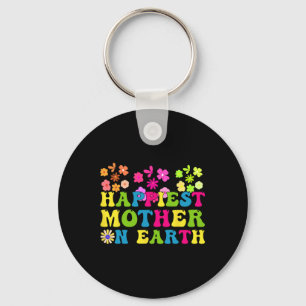 Chaveiro A Mãe Mais Feliz Da Terra, Groovy Happy Dia de as 