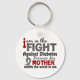 Chaveiro A mãe significa-me o mundo diabetes