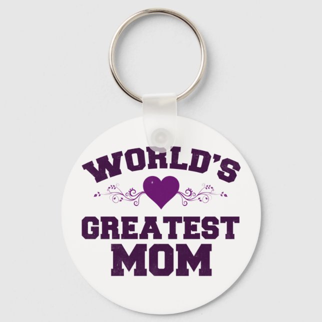Chaveiro A maior camiseta da mãe do mundo (Frente)
