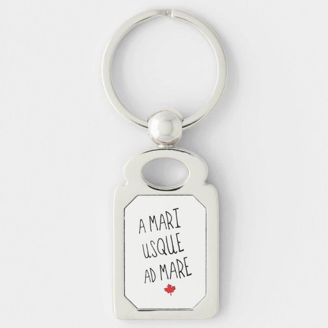Chaveiro A Mari Usque Ad Mare Keyring, Motto Canadense (Frente)