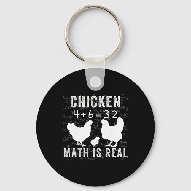 Chaveiro A Matemática das Galinhas é Real, Amante de Galinh (Frente)