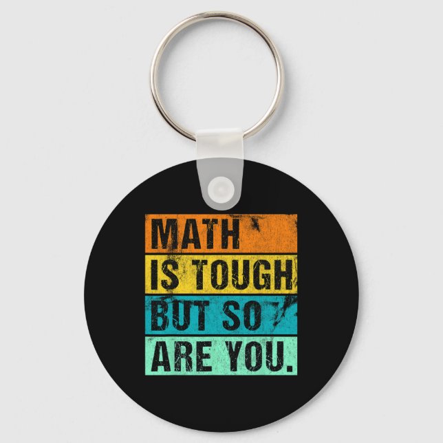Chaveiro A Matemática É Difícil Mas Você Também É Volta às  (Frente)