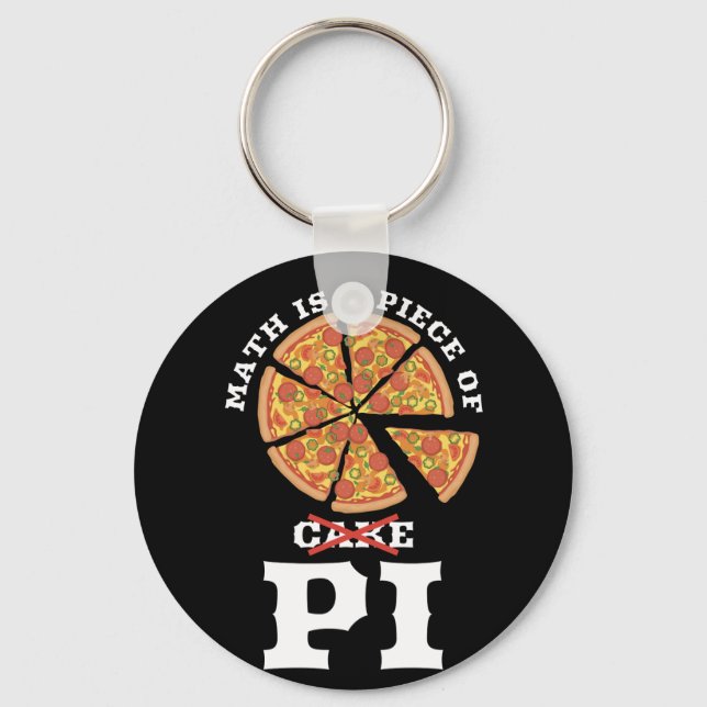Chaveiro A Matemática É Um Presente De Bolo De Apple Pi Hap (Frente)