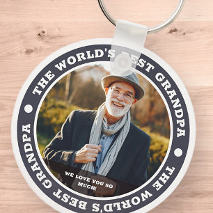 Chaveiro A melhor foto personalizada do avô do mundo