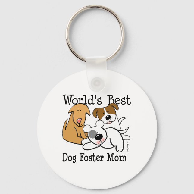 Chaveiro A melhor mãe de cachorro do mundo (Frente)