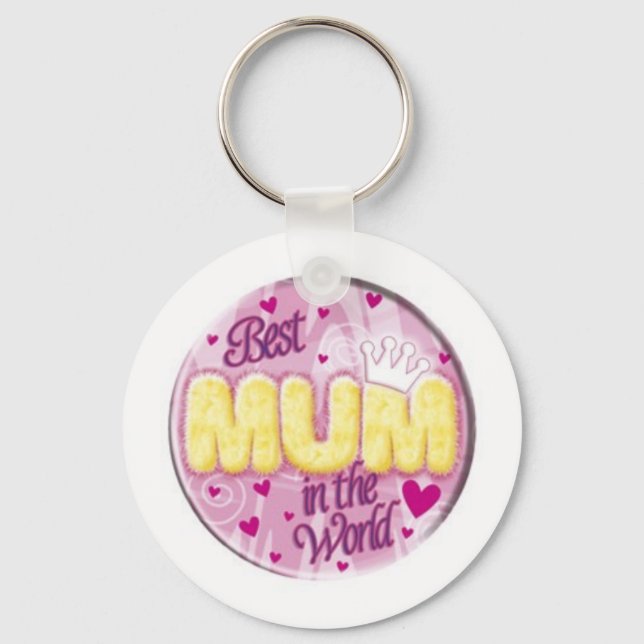 Chaveiro a melhor mãe do mundo (Frente)