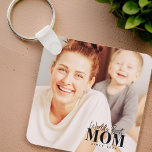 Chaveiro A melhor mãe do mundo desde a 20XX Foto moderna<br><div class="desc">Esta design simples e moderna é composta de sans serif e tipografia cursiva lúdica e adiciona uma foto personalizada.</div>