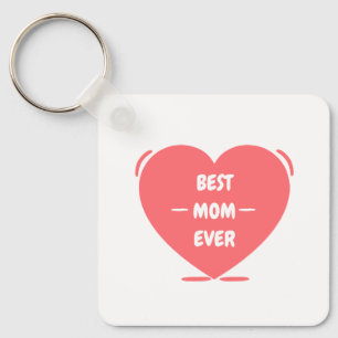 Chaveiro a melhor mãe sempre rosa, editável