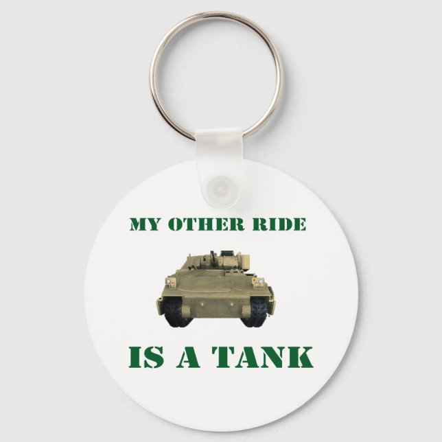 Chaveiro A Minha Outra Carona É Um Tanque 3 (Frente)