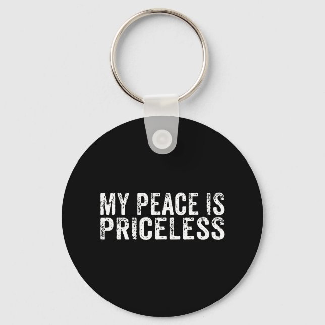 Chaveiro A Minha Paz É Uma Saúde Mental Sem Preço E Autocon (Frente)