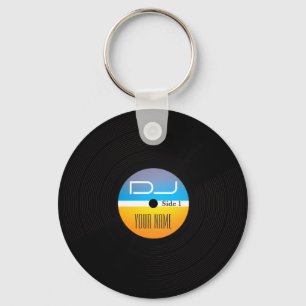 Chaveiro A música DJ denomina o cobrir do vinil