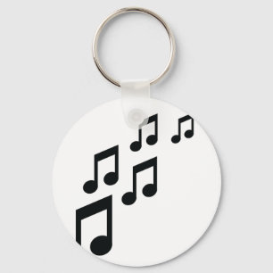 Chaveiro a música nota o ícone