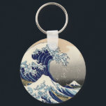 Chaveiro A onda do Excelente, de Hokusai, Belas Artes<br><div class="desc">A onda Excelente de Kanagawa,  por Hokusai,  Chaveiro de Belas Artes</div>
