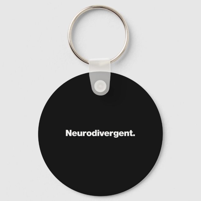 Chaveiro A Palavra Neurodivergente Um Design Que Diz Neurod (Frente)