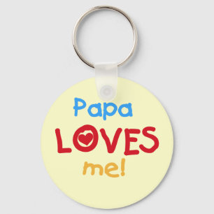 Chaveiro A papá ama-me t-shirt e presentes