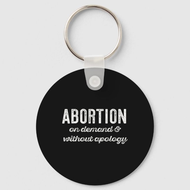 Chaveiro A Pedido Sem Desculpas Feministas Roe Scotus Meme (Frente)