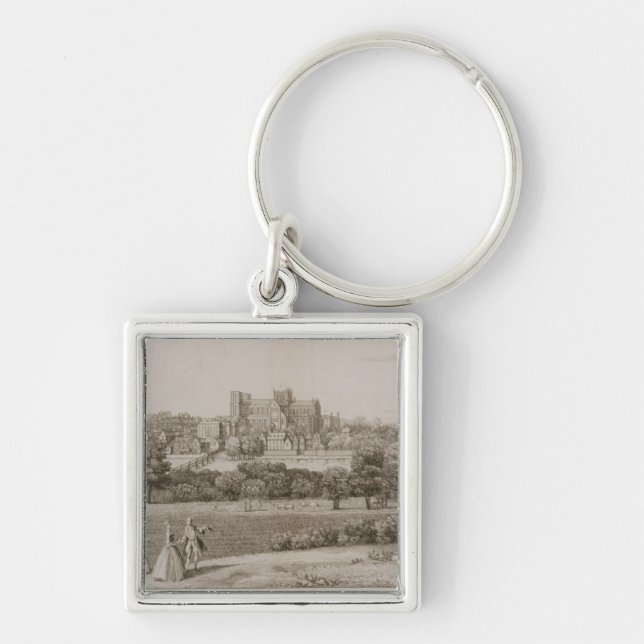 Chaveiro A perspectiva do sudeste de Rippon, 1731-48 (linha (Frente)