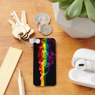 Chaveiro A pluma de energia arco-íris de SlipperyJoe captur
