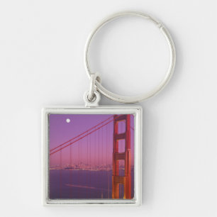 Chaveiro A Ponte Golden Gate logo após o pôr do sol,