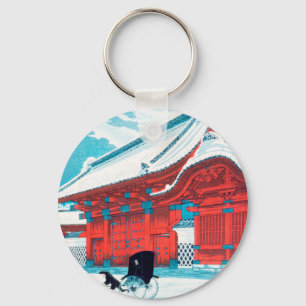 Chaveiro A Porta Vermelha de Hongo em Neve por Hiroaki Taka