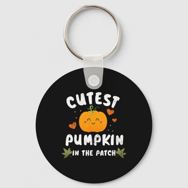 Chaveiro A Pumpkin Mais Corajosa Na Fumaça De Queda Do Hall (Frente)