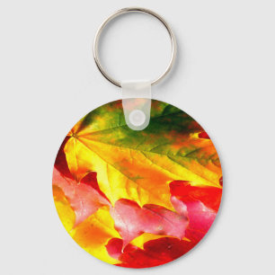 Chaveiro A queda deixa-o personalizado amarelo, vermelho, v