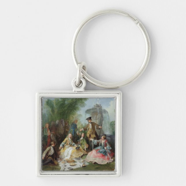 Chaveiro A refeição do partido da caça, C. 1737 (Frente)