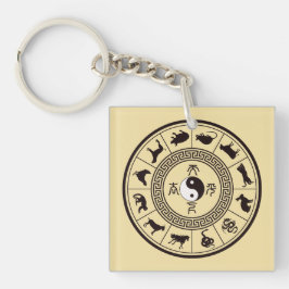 Chaveiro A Roda Zodiac Tai Chi
