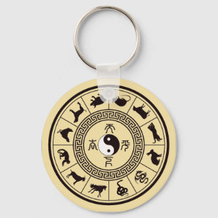 Chaveiro A Roda Zodiac Tai Chi