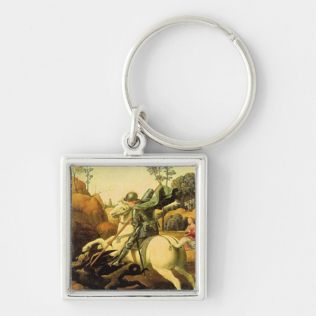 Chaveiro A "Rua George e o Dragão" de Raphael (cerca de 150 (Frente)