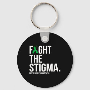 Chaveiro A saúde mental da fita verde-estigma