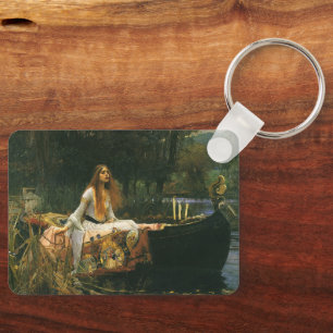 Chaveiro A senhora de Shalott no barco pelo Waterhouse de