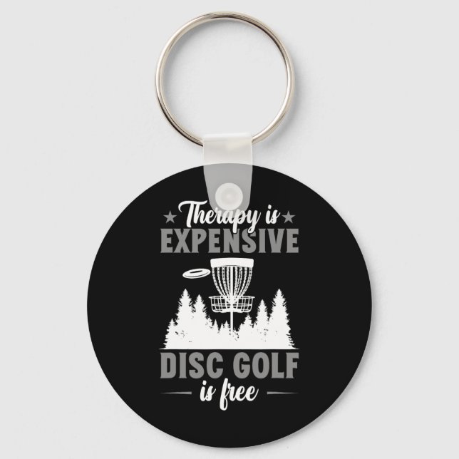 Chaveiro A Terapia É Cara Disc Golf Disc Golfer  (Frente)