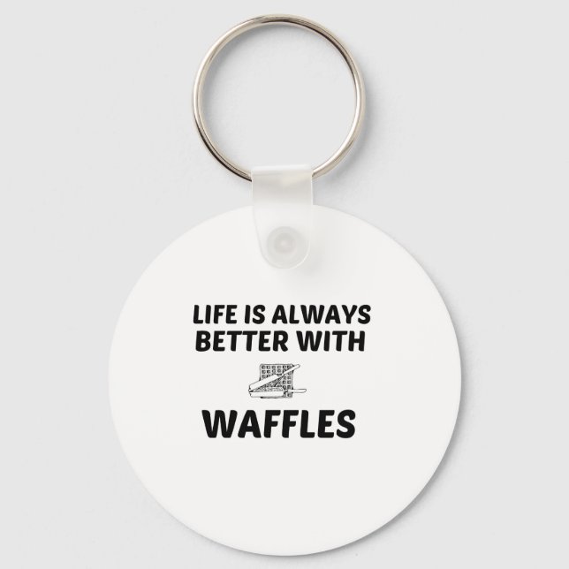 CHAVEIRO A VIDA DO WAFFLE É MELHOR (Frente)
