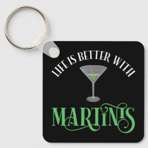 Chaveiro A Vida é Melhor Com Martinis