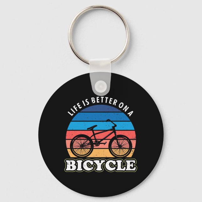 Chaveiro A Vida é Melhor de Bicicleta (Frente)