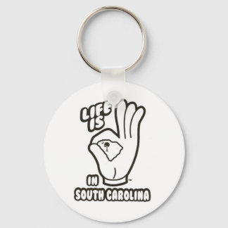 Chaveiro A vida é um OK na Carolina do Sul!