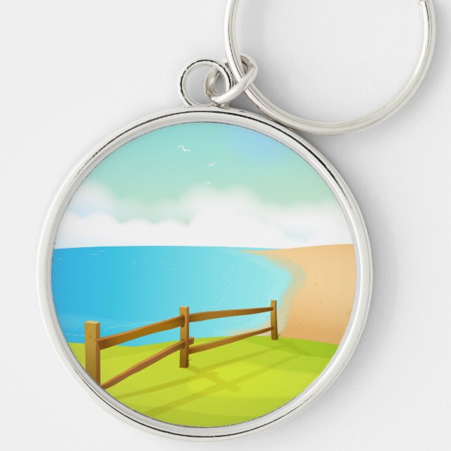 Chaveiro A Vida é uma Praia (Frente)