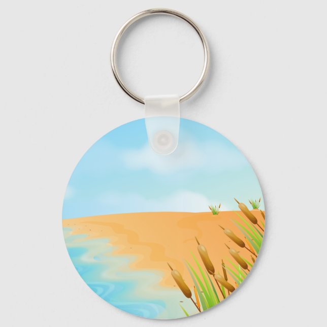 Chaveiro A Vida é uma Praia (Frente)