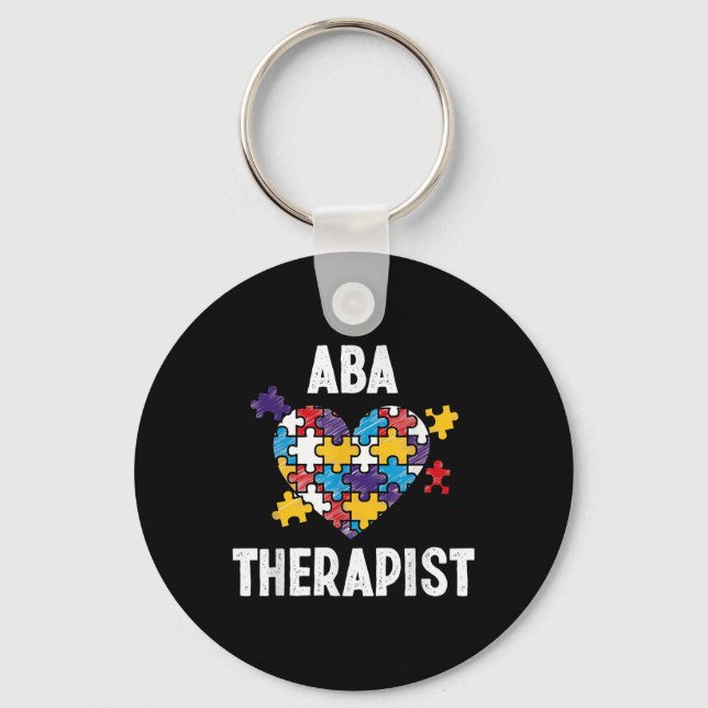 Chaveiro Aba Therapist Training Behaviour Analyst Autism Th (Frente)