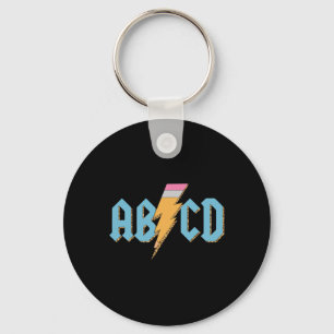 Chaveiro Abcd Lápis Relâmpago Rock'n Roll Professor Ck Para