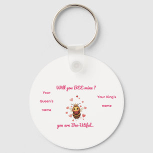 Chaveiro Abehas personalizadas para o dia dos namorados